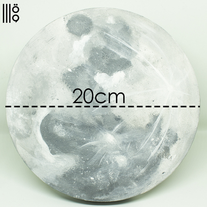 لوحة قمر كانفس دائرية حجم متوسط