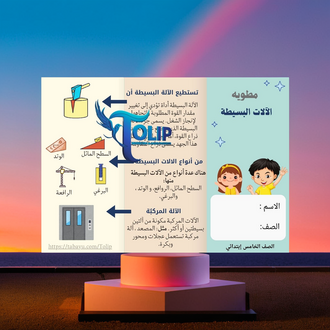 صورة مطوية الآلآت البسيطة علوم الصف الخامس الابتدائي الفصل الدراسي الثالث