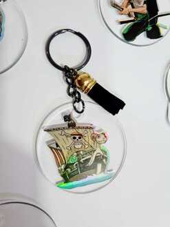صورة ميدالية سلسلة مفاتيح انمي ون بيس السفينة آن ماري