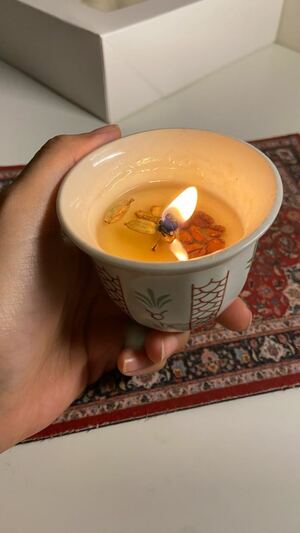 صورة شمعة الفنجال saudi candle