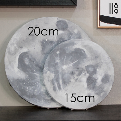 لوحة قمر كانفس دائرية حجم متوسط