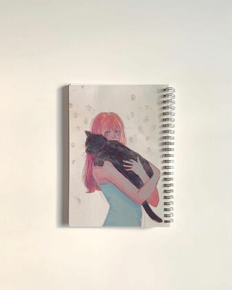 دفتر فتاة القطه السوداء