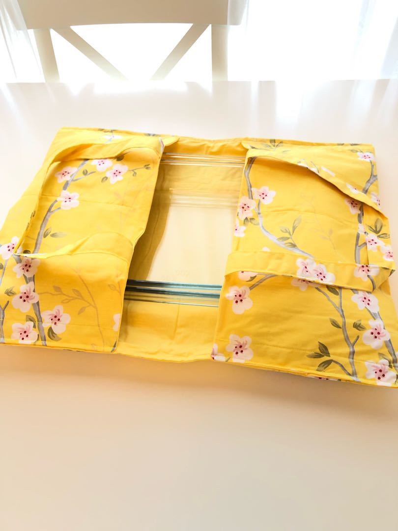 لايفوتك حقيبة قماشية صفراء لحمل الصواني مقاس كبير على سوق تبايُع