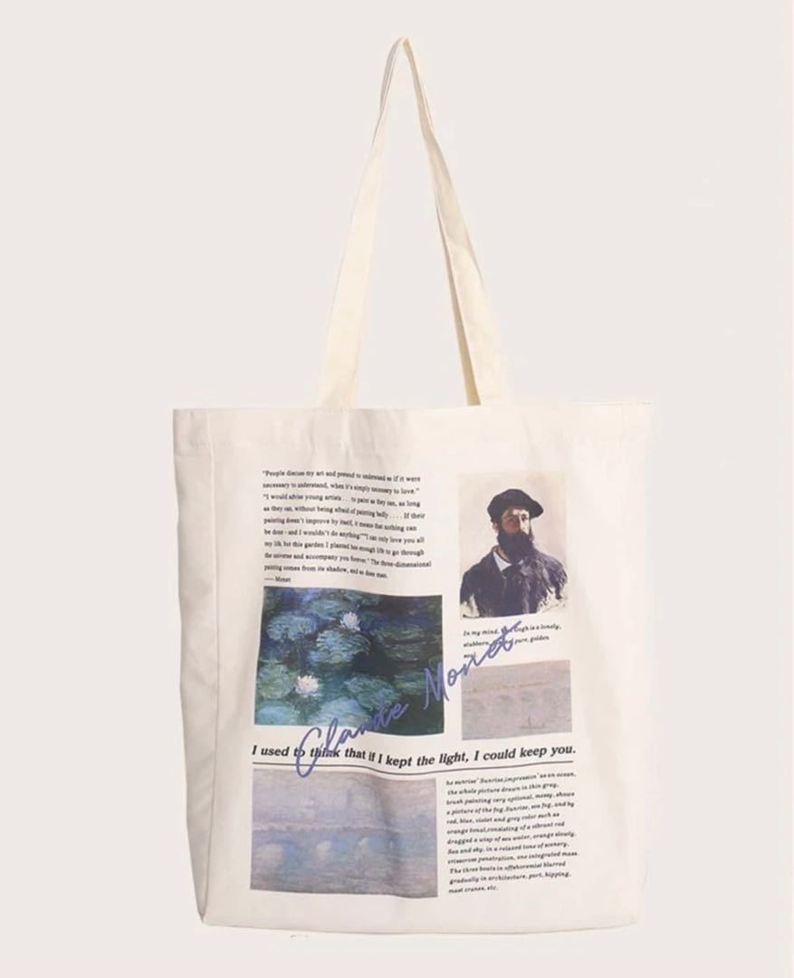 اطلب حقيبة قماشية للفنان كلاود مونيه على سوق تبايُع