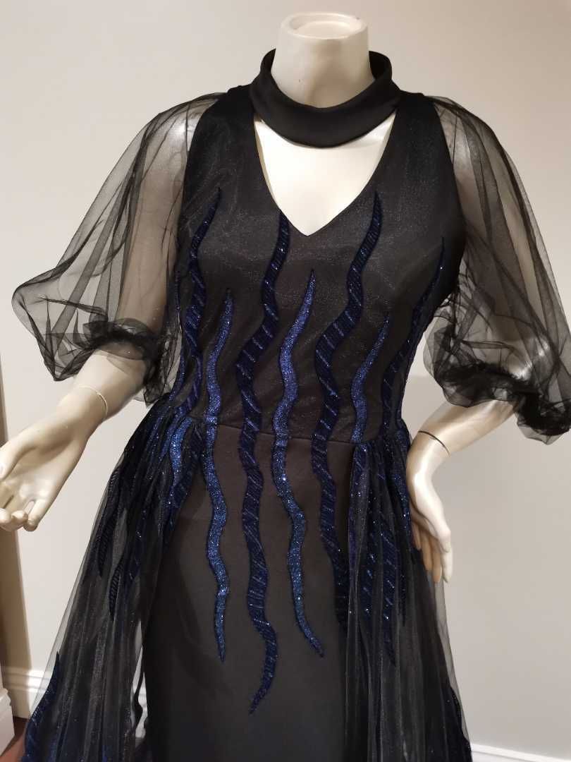 لايفوتك فستان سهرة أسود وازرق من متجر lalestore على سوق تبايُع