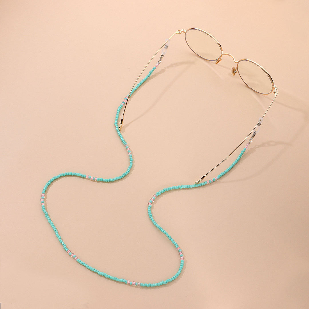 سلسلة نظارات خرز بلون تركوازي  | تبايع - ارت تاتش 