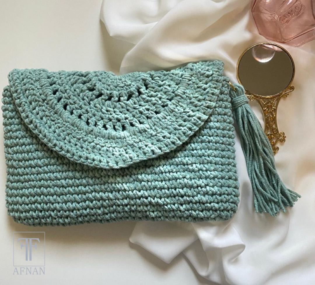 حقيبة نسائية كروشية مبطنة | تبايع - ff__crochet