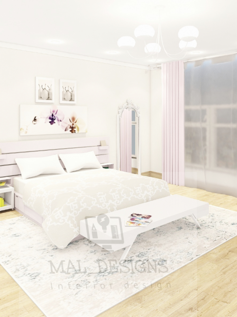 اطلب تصميم مبدئي لغرفة نوم من متجر MAL_Designs على تبايُع